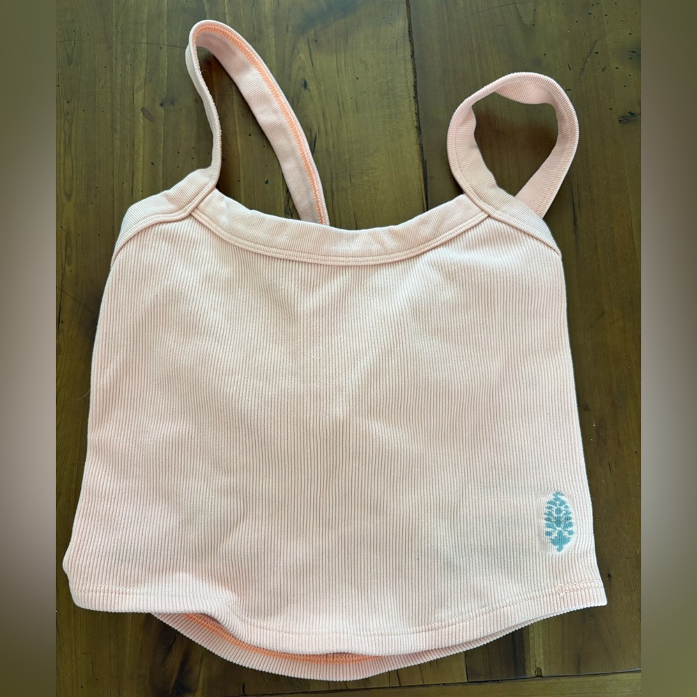 Coral Ribbed Tank Top